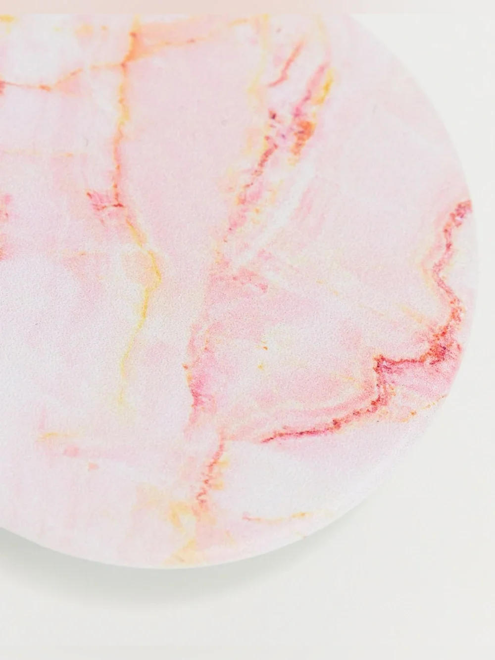 2Pc Bundle PopSockets PopGrip Phone Grip Pink & Gold Marble Top Car Vent Holder